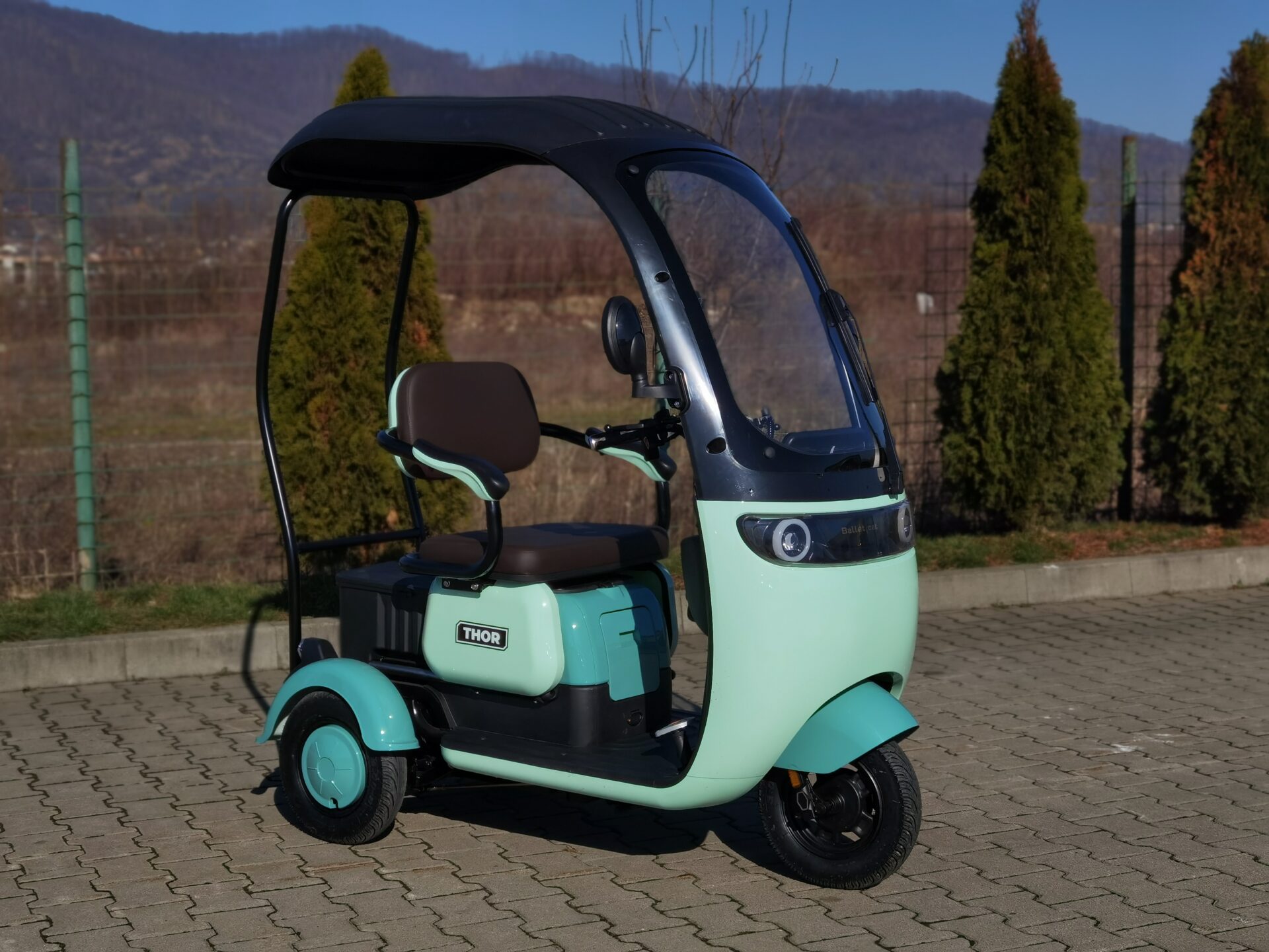 Triciclu electric Thor PANDA 1000W 60V20Ah FARA PERMIS - Triciclu