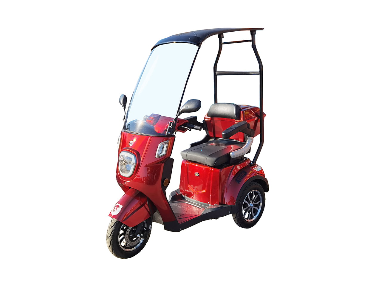 Triciclu electric Thor ECO ZONE 800W 60V20Ah - visiniu FARA PERMIS