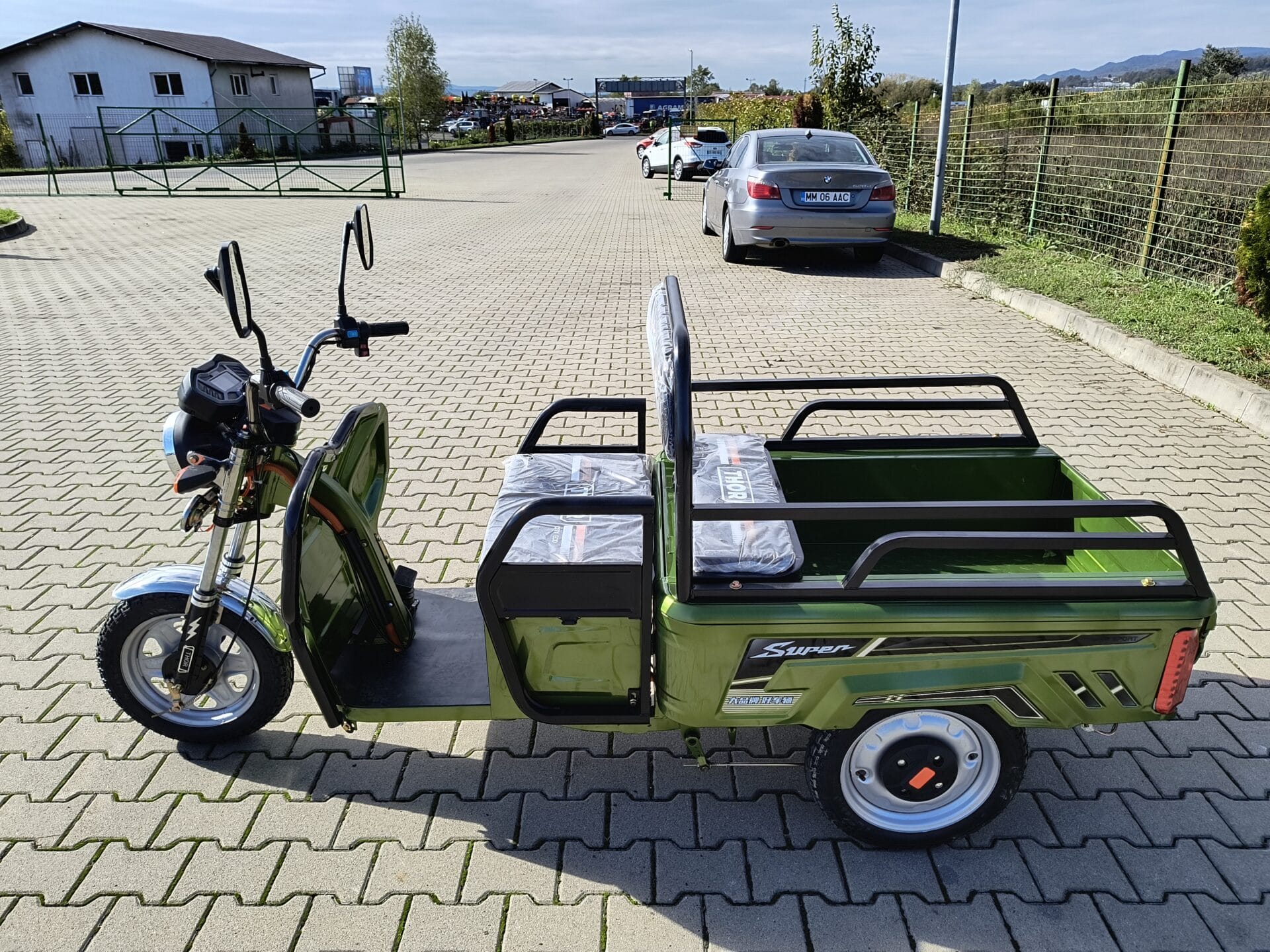 Triciclu electric Thor City Eco verde 650W 48V20Ah FARA PERMIS